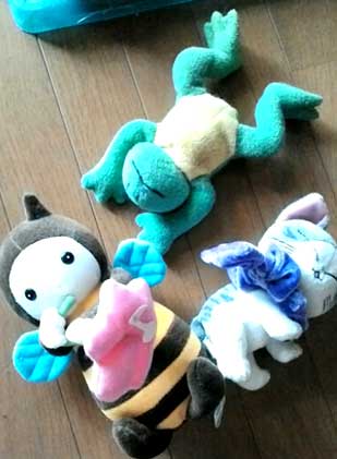 猫のお気に入りぬいぐるみ