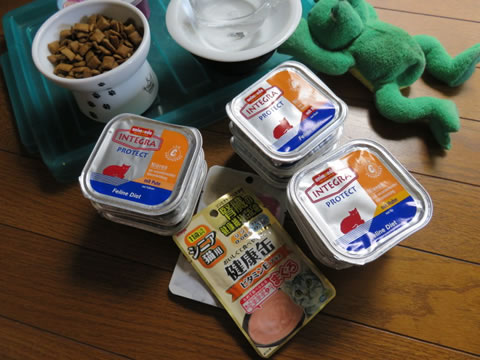 シニア猫用フードいろいろ