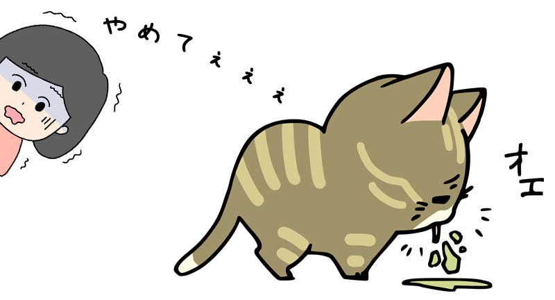 吐き戻す猫 なぜ？